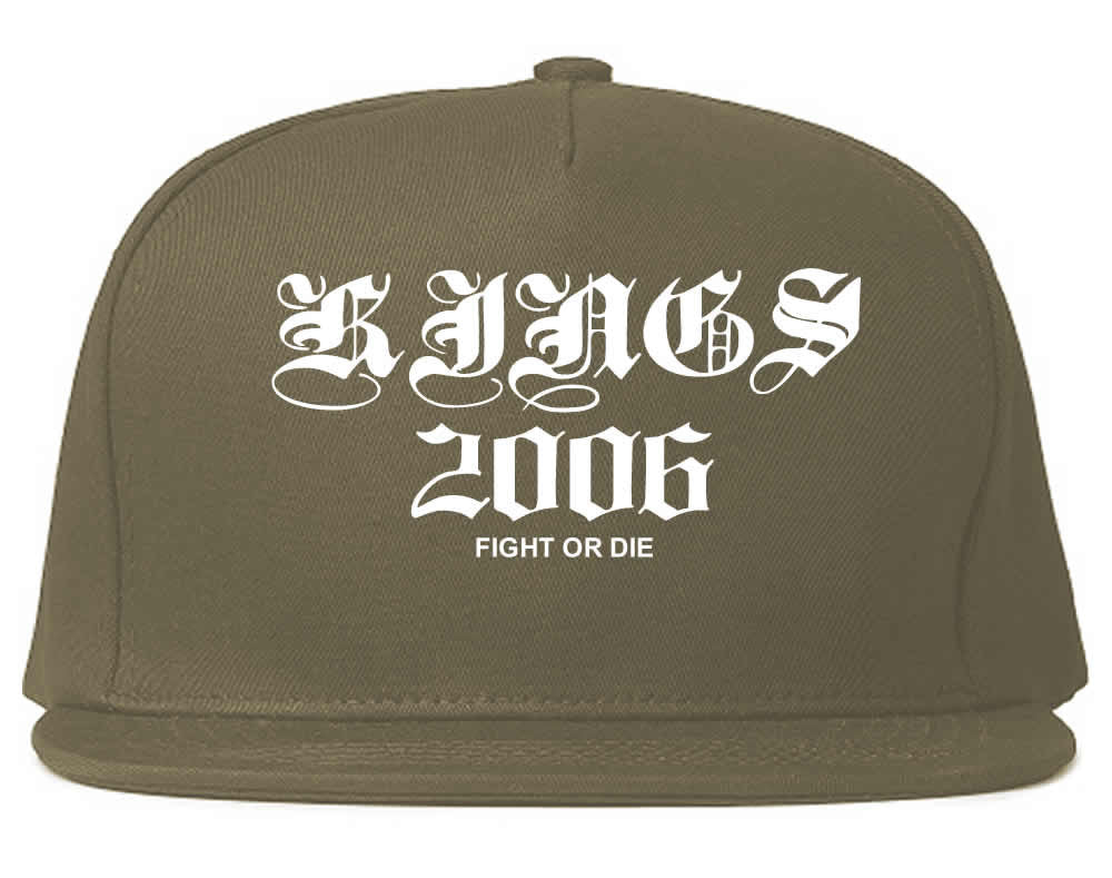 Kings 2006 Old English logo Snapback Hat by Kings Of NY