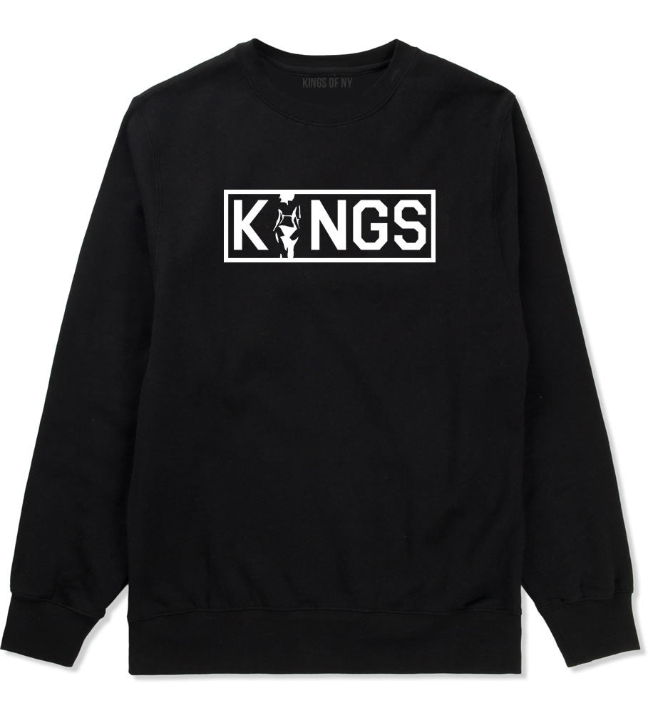 KINGS Twerk Girls Crewneck Sweatshirt in Black
