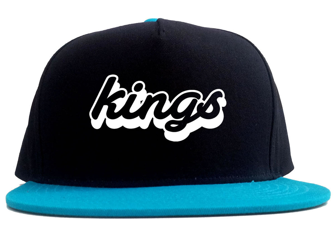 Kings Blue Gradient Logo 2 Tone Snapback Hat By Kings Of NY