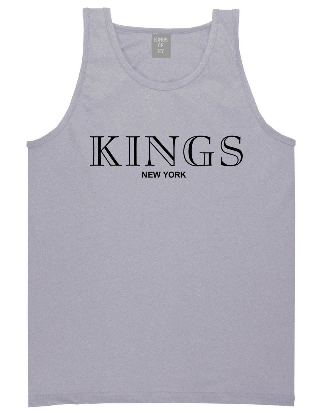 KINGS New York Fashion Tank Top in Grey