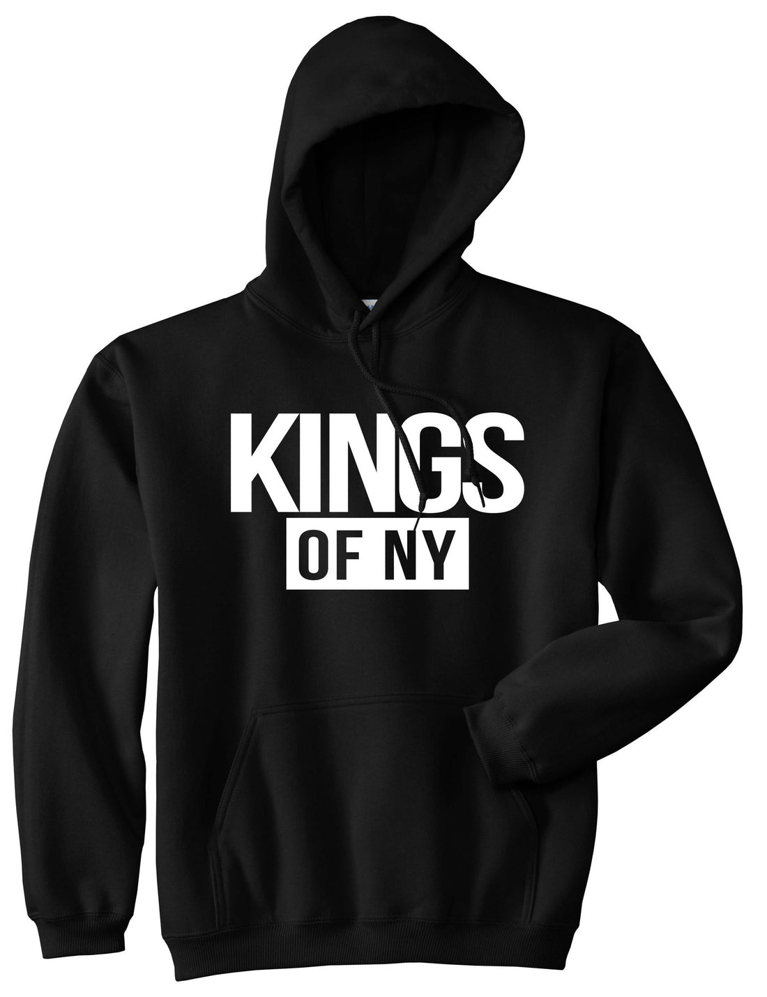 Kings Of NY Logo W15 Pullover Hoodie in Black By Kings Of NY