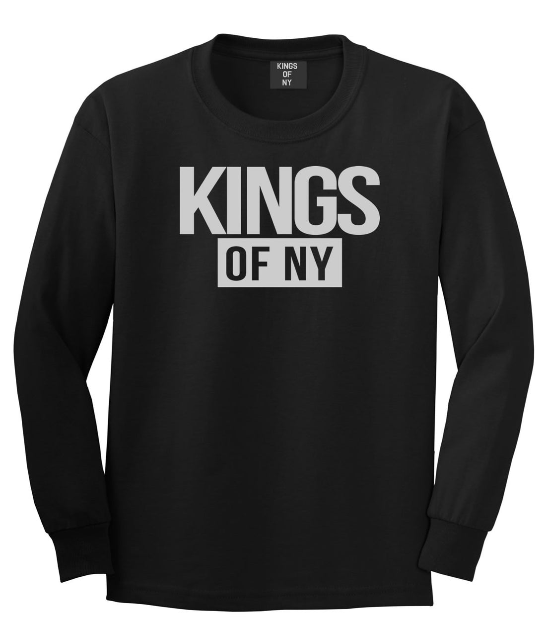 Kings Of NY Logo W15 Long Sleeve T-Shirt in Black By Kings Of NY