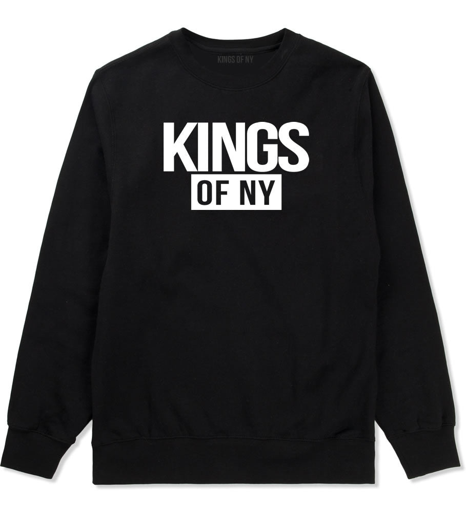 Kings Of NY Logo W15 Crewneck Sweatshirt in Black By Kings Of NY