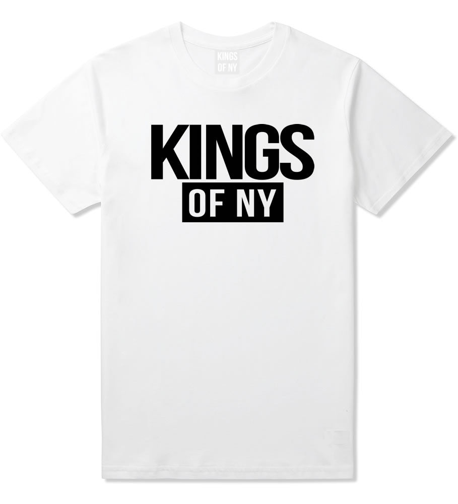 Kings Of NY Logo W15 T-Shirt in White By Kings Of NY