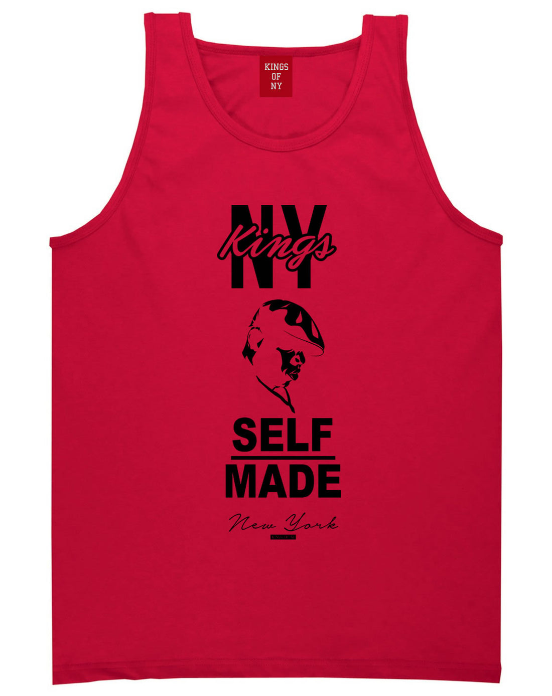 NY Kings Self Made Biggie Tank Top in Red By Kings Of NY