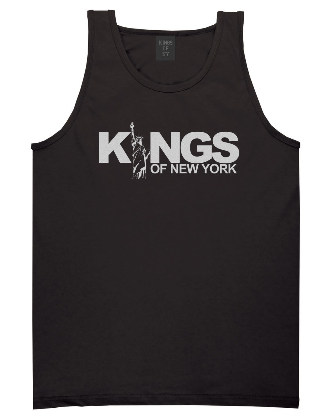 KINGS Lady Liberty Logo Tank Top in Black by Kings Of NY