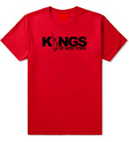 KINGS Lady Liberty Logo Boys Kids T-Shirt in Red by Kings Of NY