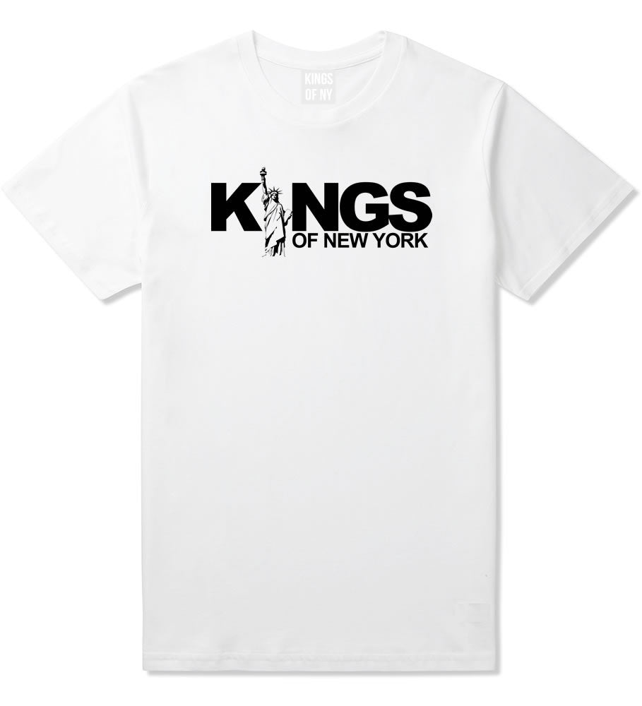 KINGS Lady Liberty Logo T-Shirt in White by Kings Of NY