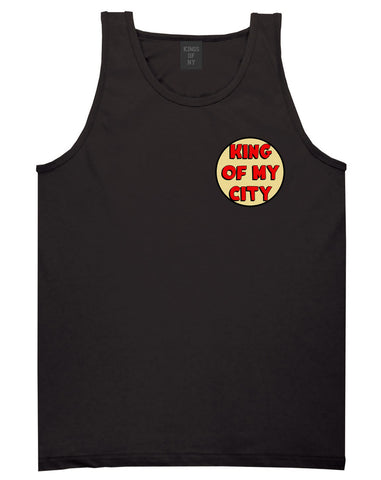 King Of My City Chest Logo Tank Top in Black by Kings Of NY