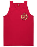 King Of My City Chest Logo Tank Top in Red by Kings Of NY