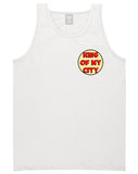 King Of My City Chest Logo Tank Top in White by Kings Of NY
