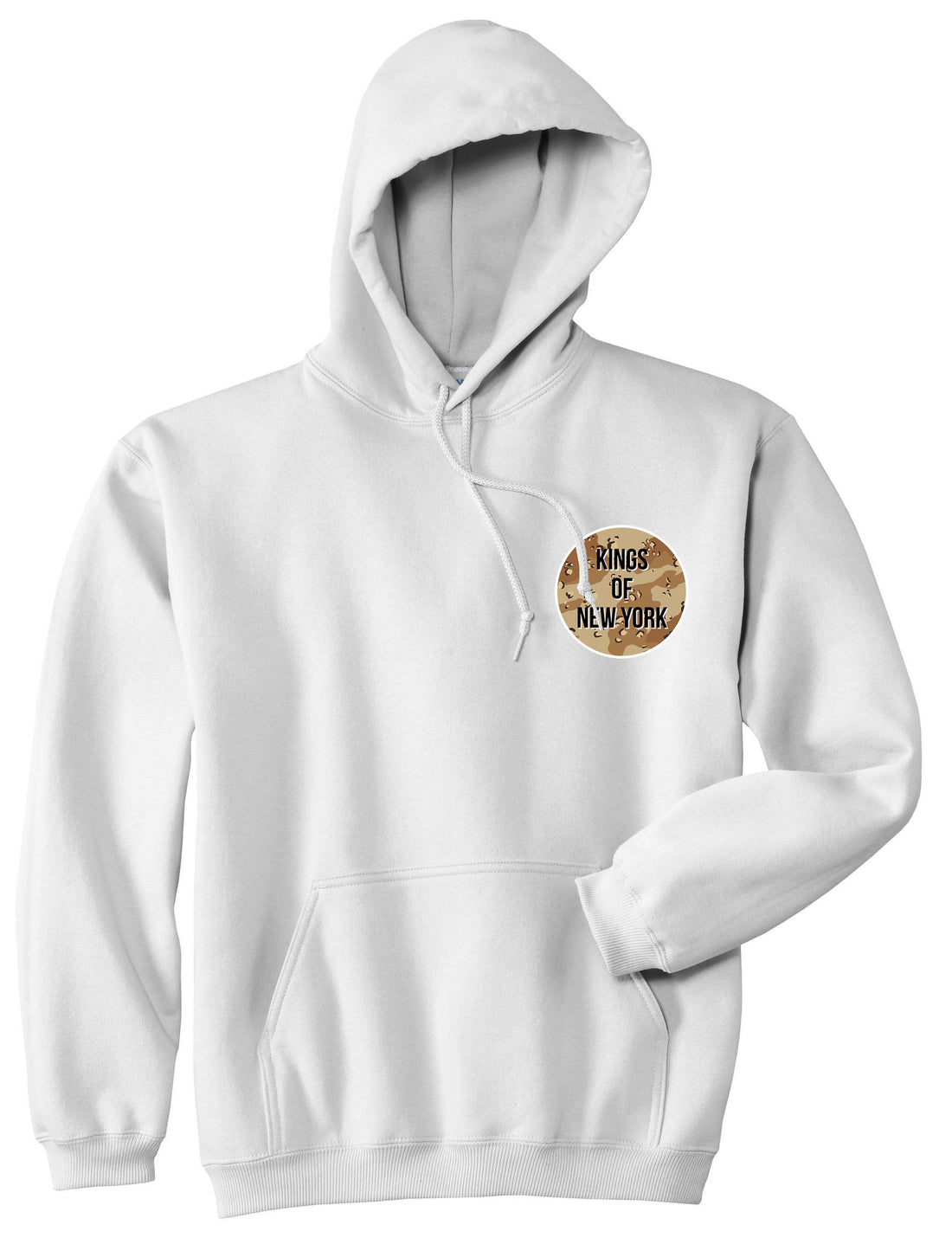 ARMY Desert Camo Pullover Hoodie Hoody in White