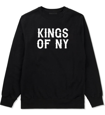 FALL15 Font Logo Print Crewneck Sweatshirt in Black by Kings Of NY