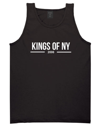 Kings Of NY 2006 Logo Lines Tank Top in Black By Kings Of NY