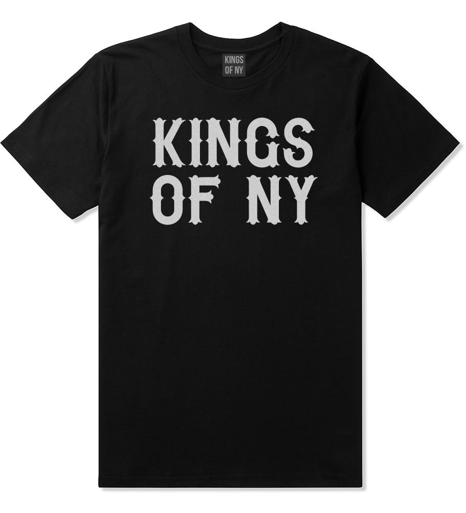 FALL15 Font Logo Print T-Shirt in Black by Kings Of NY