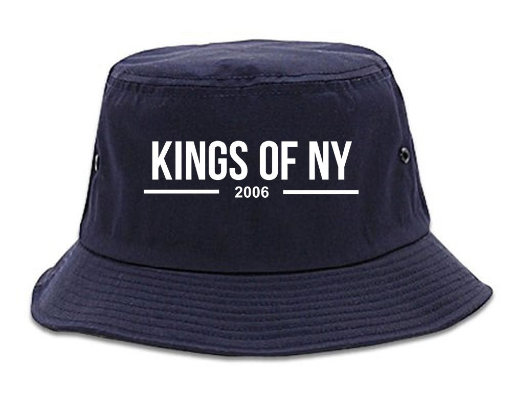 Kings Of NY 2006 Logo Lines Bucket Hat By Kings Of NY