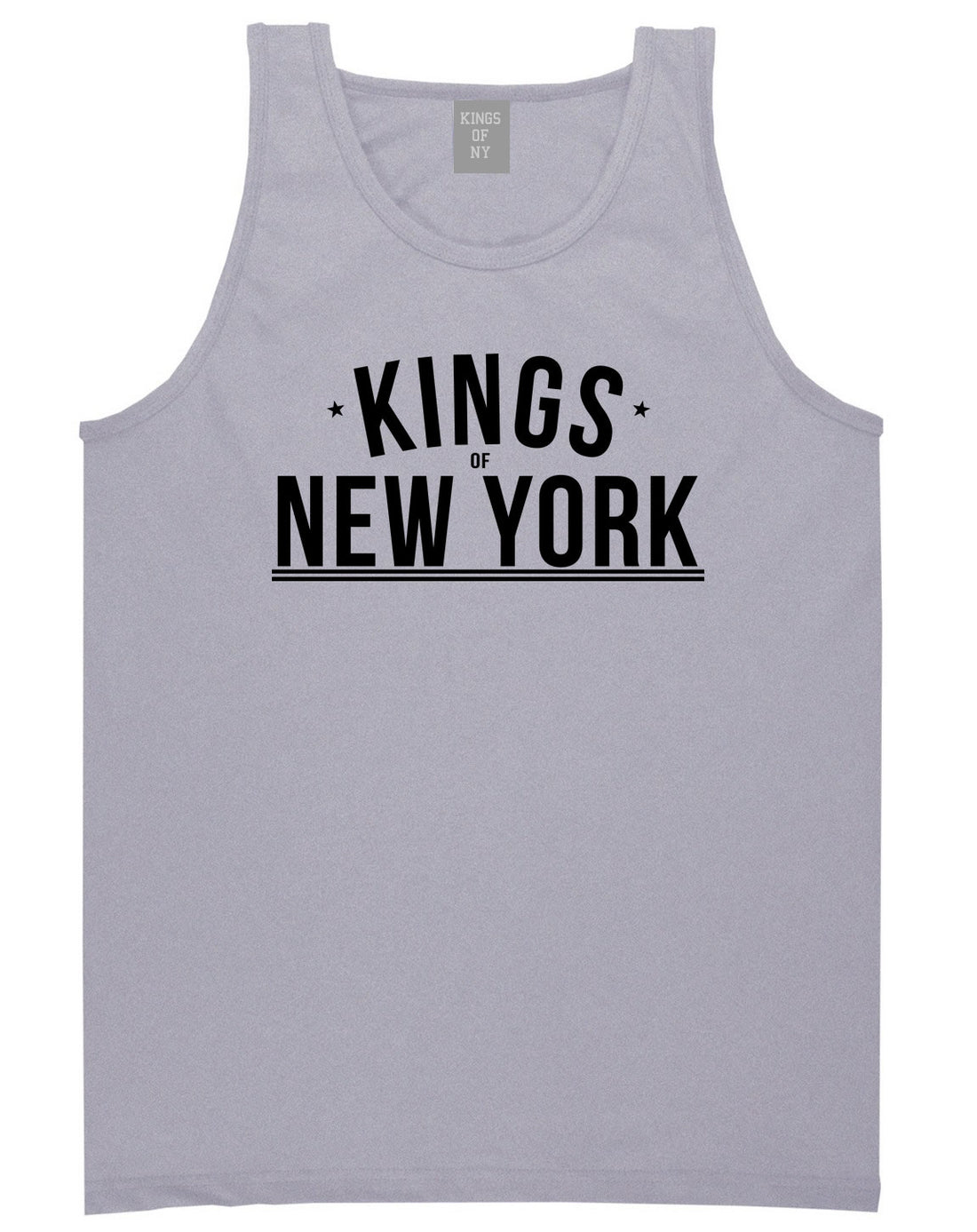 Kings Of NY Branded Logo New York Streetwear Tank Top in Grey