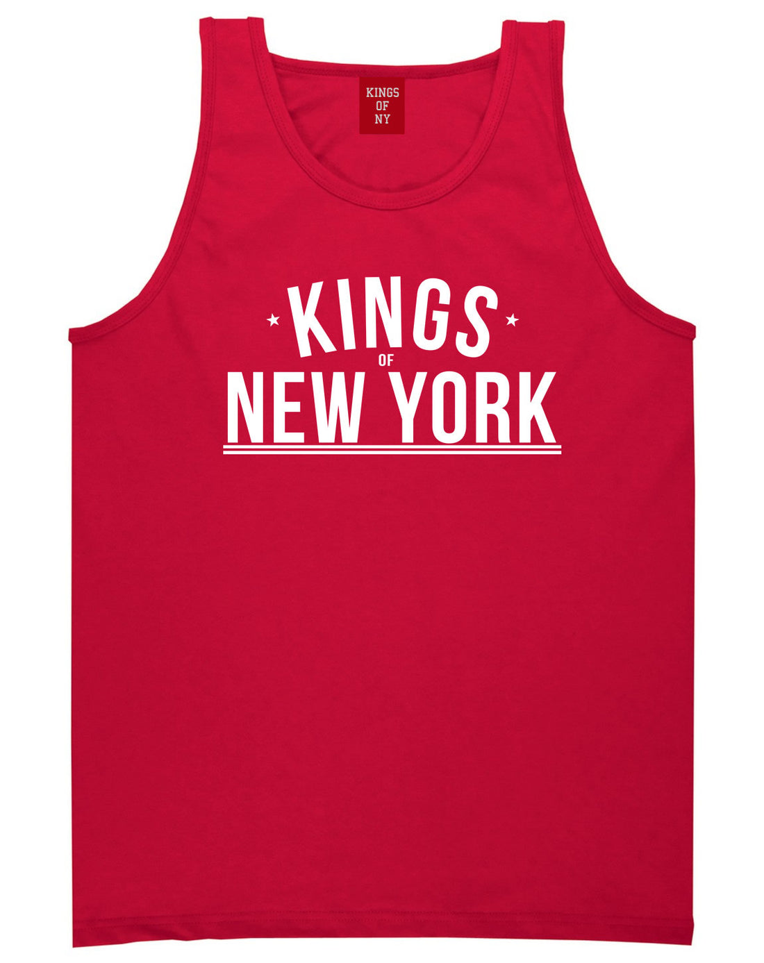 Kings Of NY Branded Logo New York Streetwear Tank Top in Red