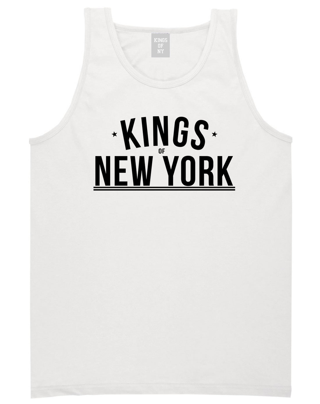 Kings Of NY Branded Logo New York Streetwear Tank Top in White