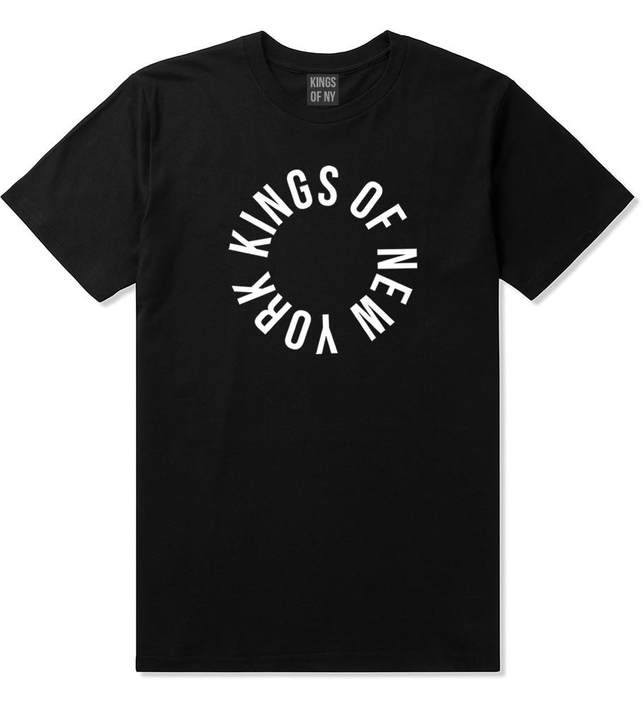 Kings Of NY Circle Logo New York Round About T-Shirt in Black