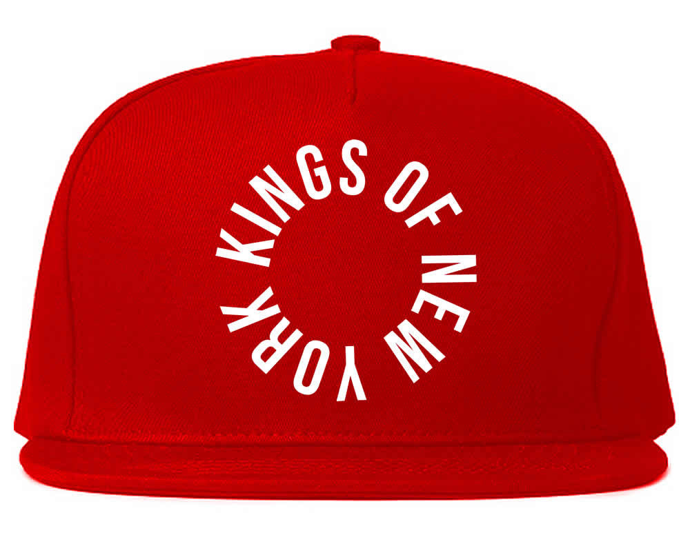Kings Of New York Circle Emblem Logo Snapback Hat by Kings Of NY