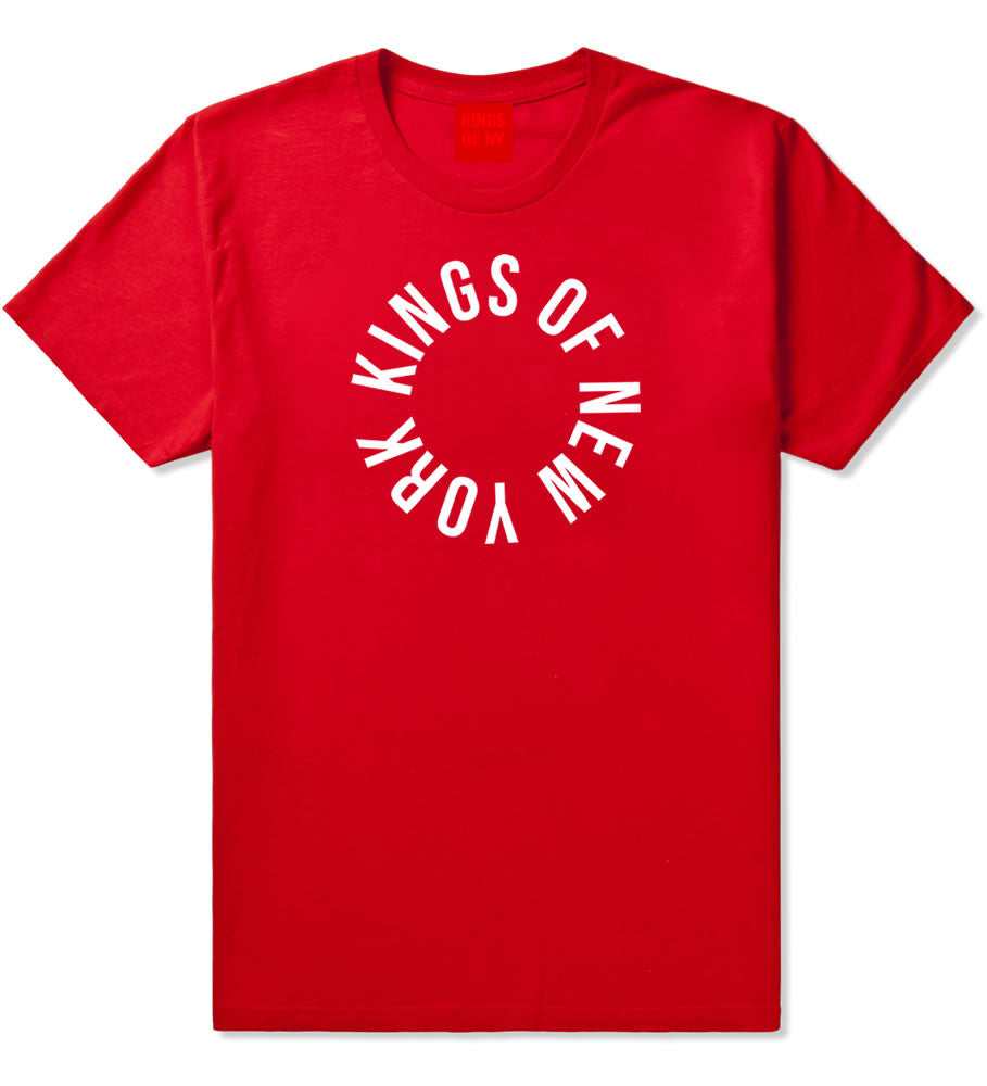 Kings Of NY Circle Logo New York Round About T-Shirt in Red