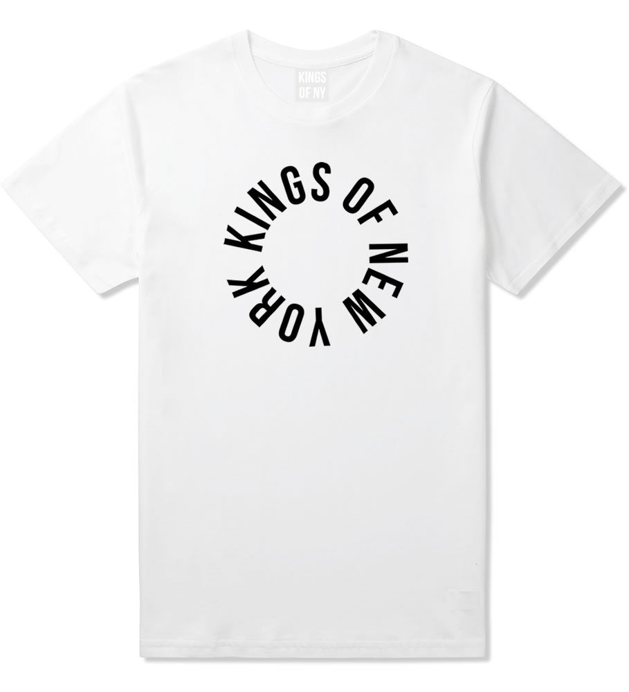 Kings Of NY Circle Logo New York Round About T-Shirt in White