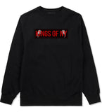 Red Girl Logo Print Boys Kids Crewneck Sweatshirt in Black by Kings Of NY