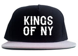 FALL15 Font Logo Print 2 Tone Snapback Hat in Black and Grey by Kings Of NY