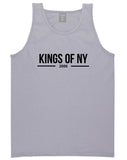Kings Of NY 2006 Logo Lines Tank Top in Grey By Kings Of NY