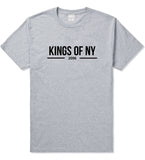 Kings Of NY 2006 Logo Lines T-Shirt in Grey By Kings Of NY