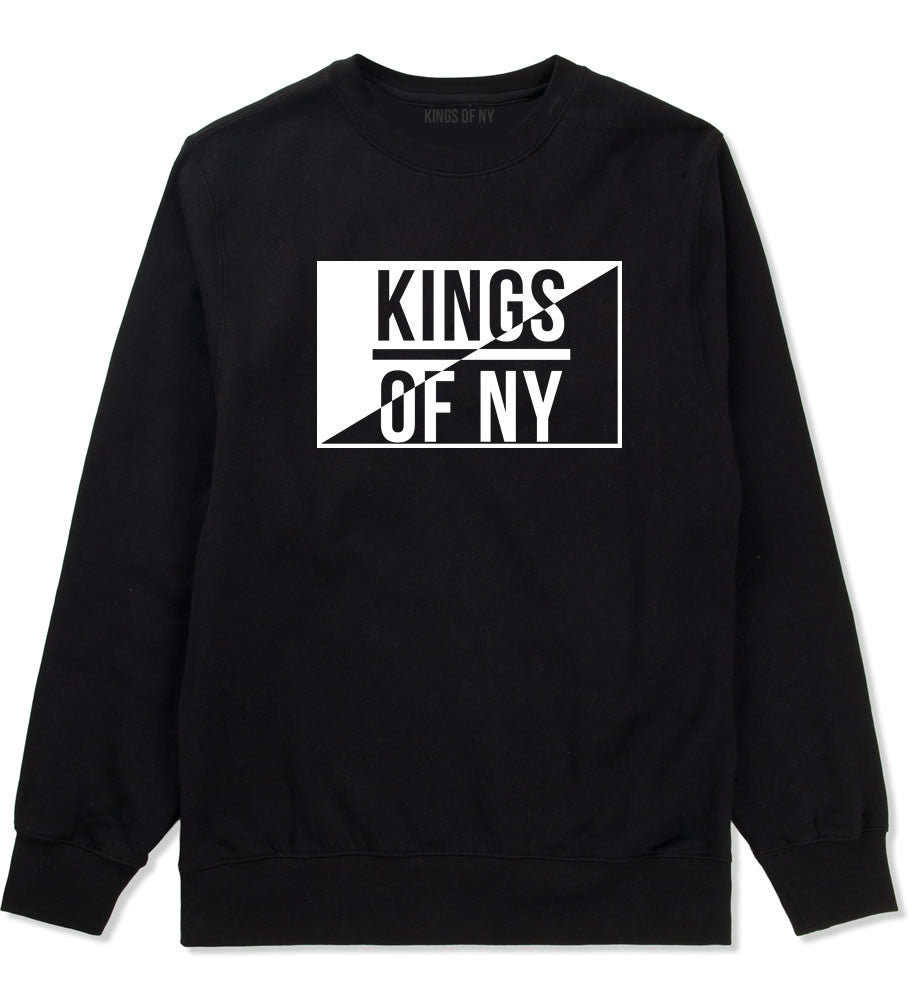 Kings Of NY Half Logo Crewneck Sweatshirt in Black