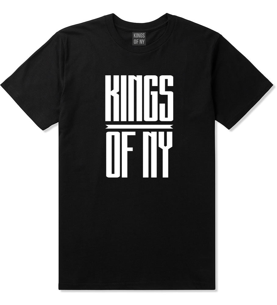 Kings Of NY Long Stretched T-Shirt in Black