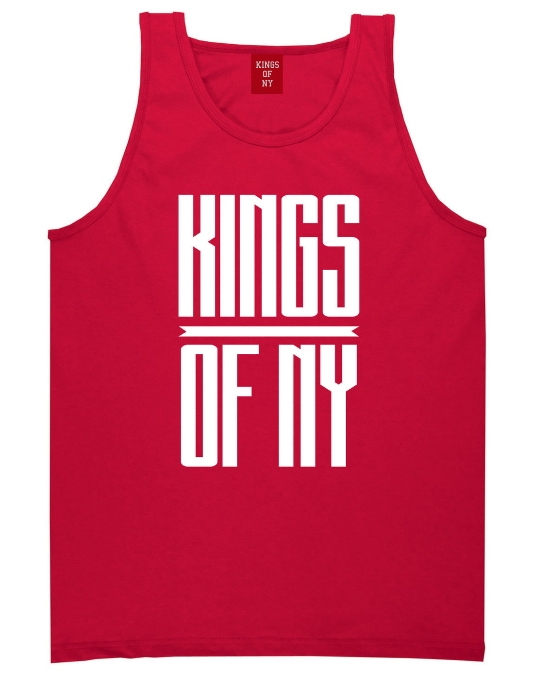 Kings Of NY Long Stretched Tank Top in Red