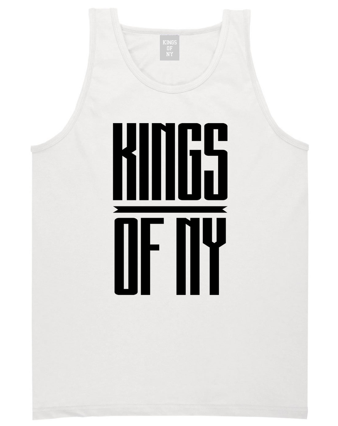 Kings Of NY Long Stretched Tank Top in White