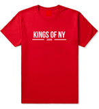 Kings Of NY 2006 Logo Lines T-Shirt in Red By Kings Of NY