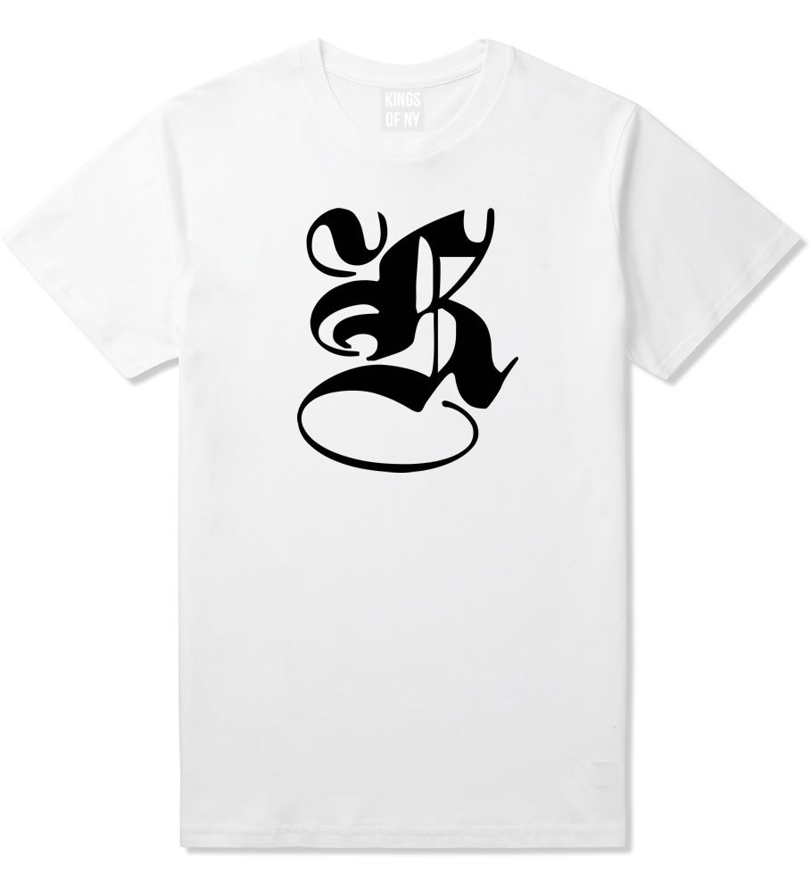 Kings Of NY K Gothic Style T-Shirt in White