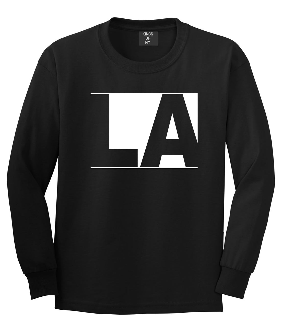 LA Block Los Angeles Cali Long Sleeve T-Shirt in Black