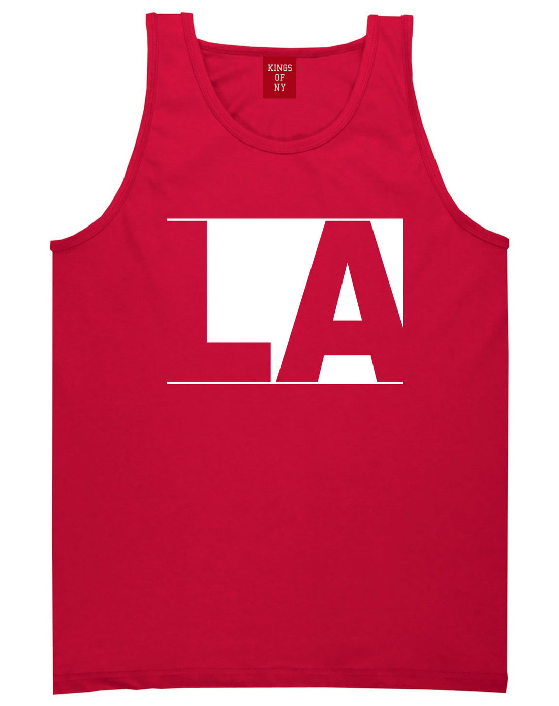 LA Block Los Angeles Cali Tank Top in Red