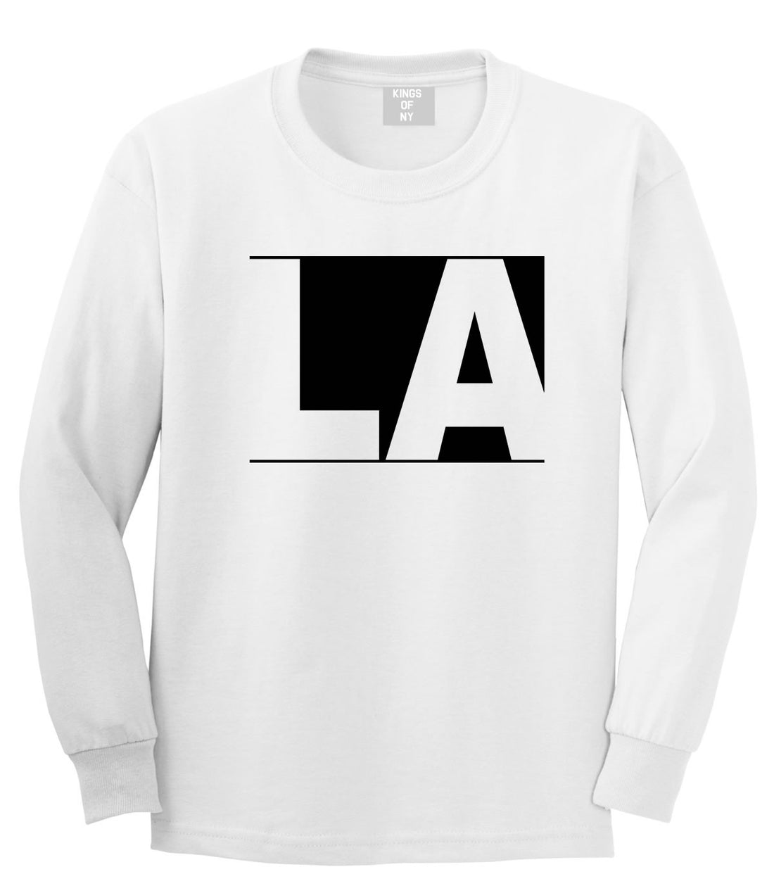 LA Block Los Angeles Cali Long Sleeve T-Shirt in White