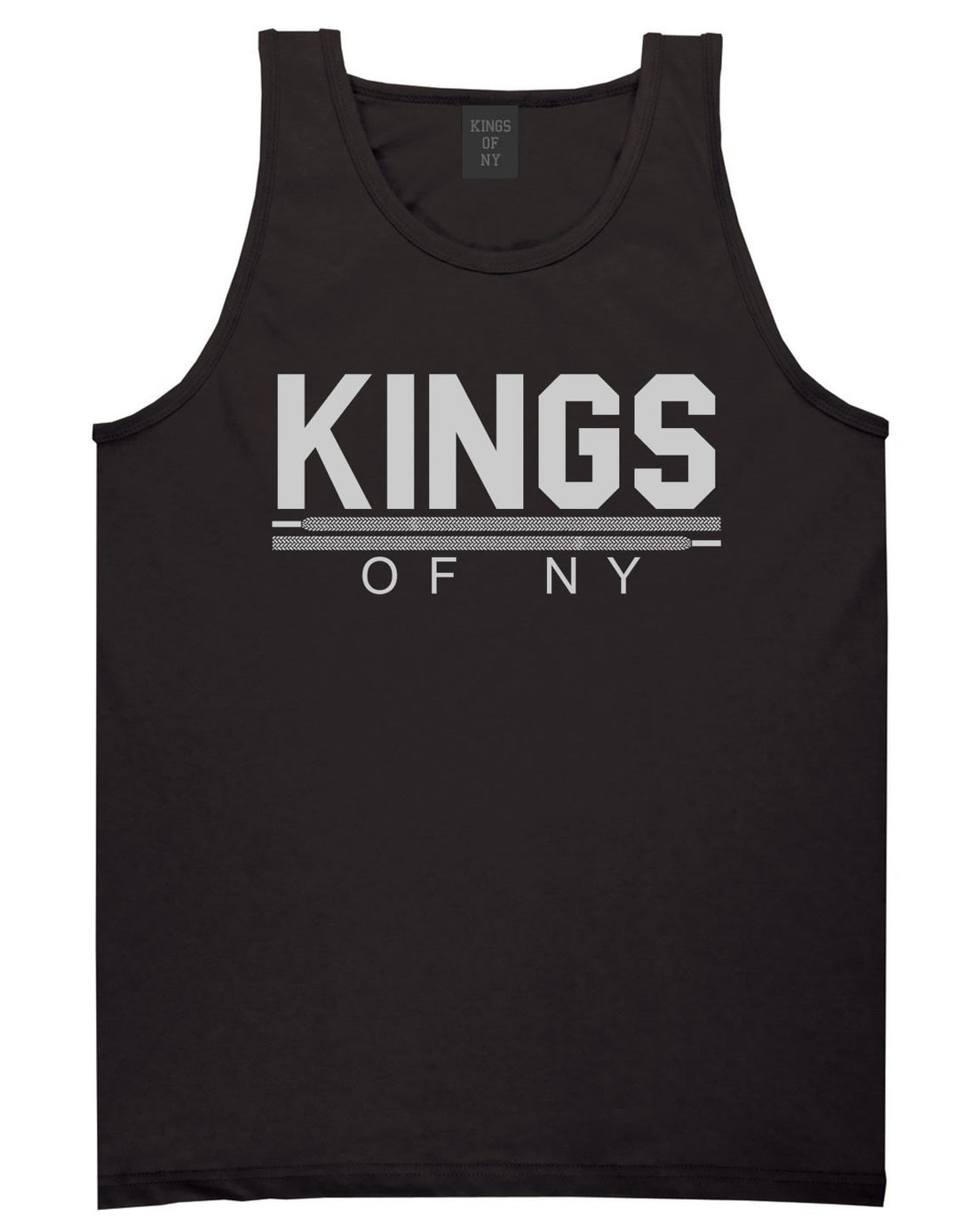 Kings Of NY Laces Tank Top in Black By Kings Of NY