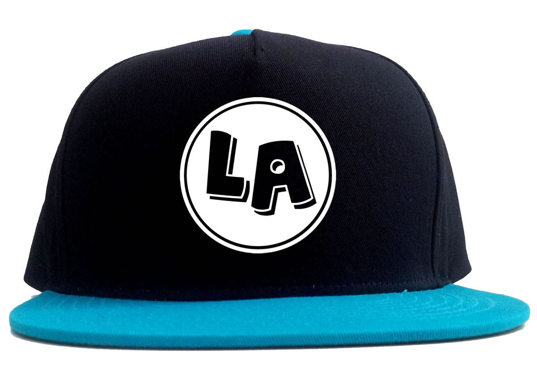 LA Circle Chest Los Angeles 2 Tone Snapback Hat By Kings Of NY