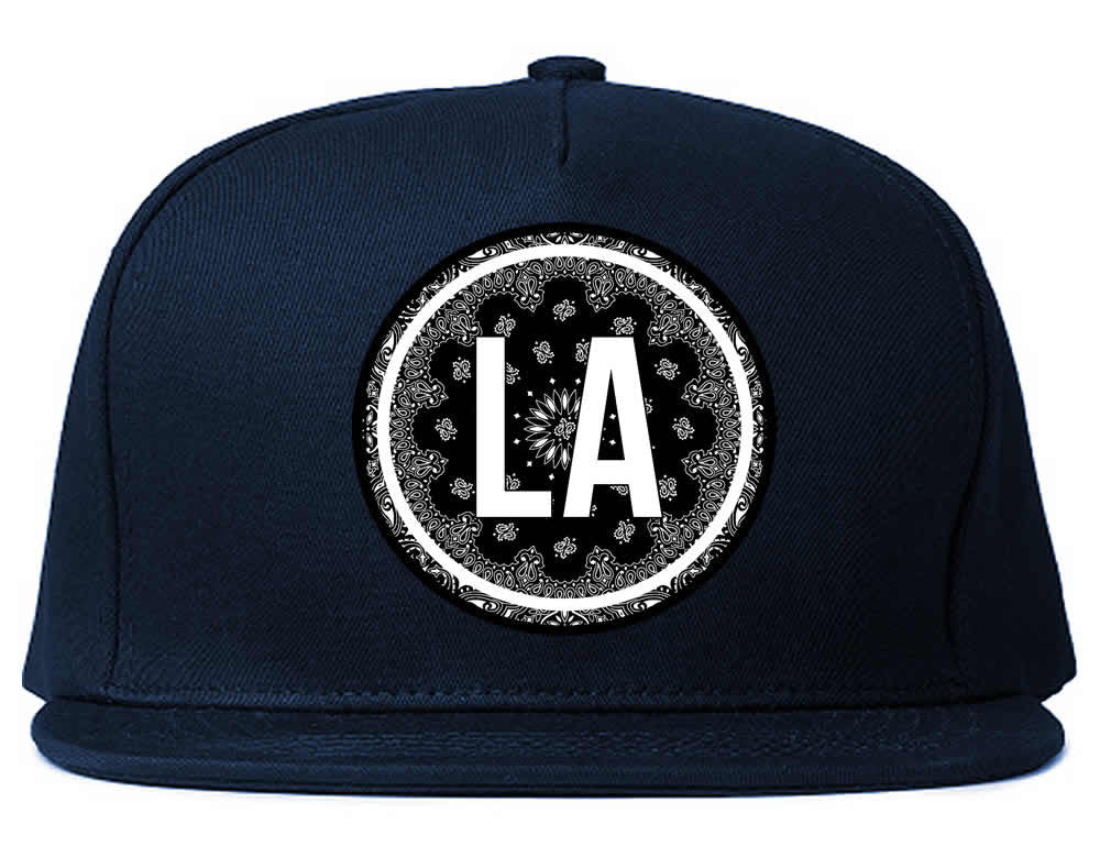LA Bandana Print Los Angeles Snapback Hat by Kings Of NY