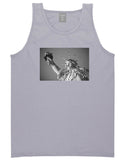 Statue Of Liberty Pixelated Tank Top in Grey by Kings Of NY