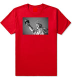 Statue Of Liberty Pixelated T-Shirt in Red by Kings Of NY