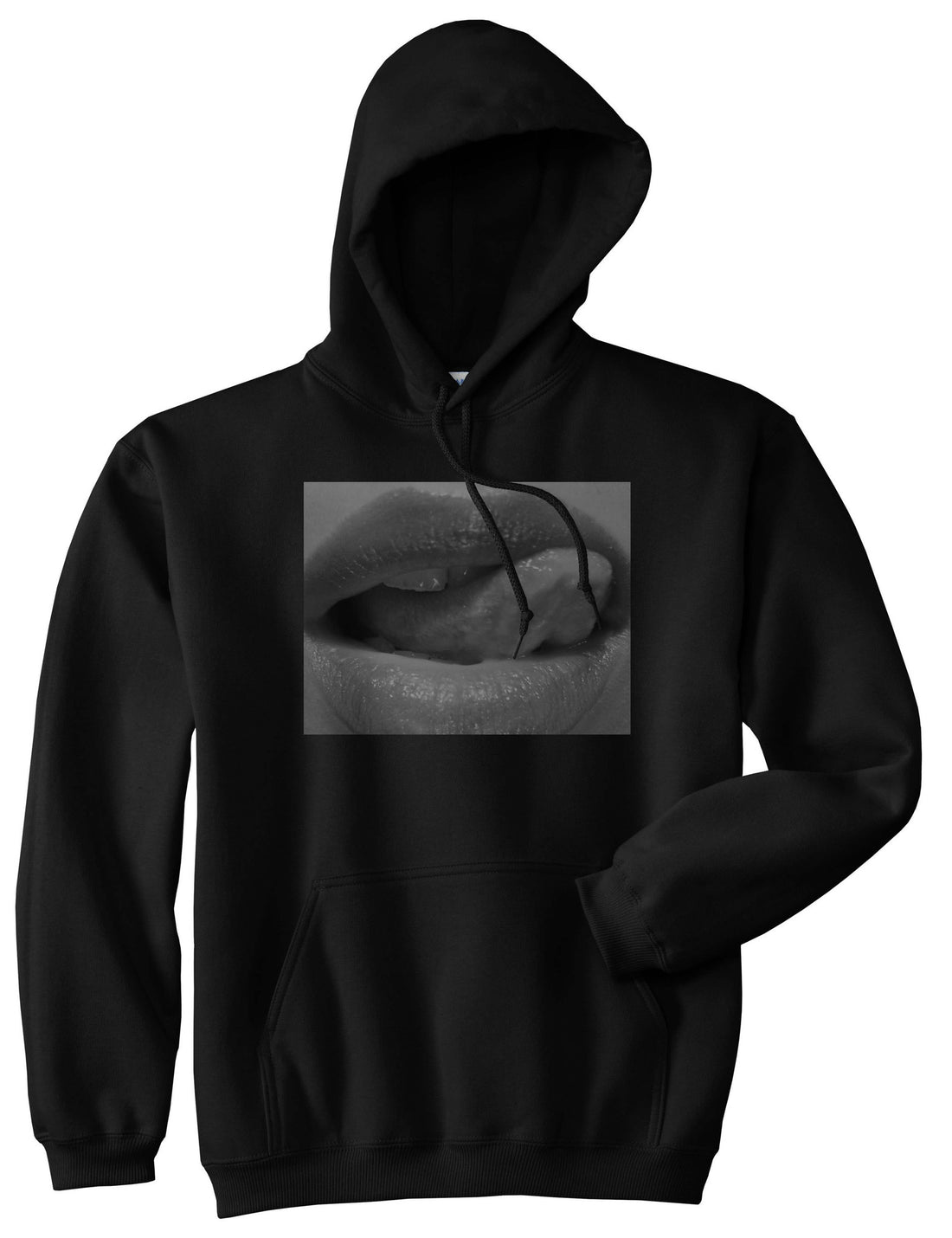 Togue Licking Lips Pullover Hoodie Hoody By Kings Of NY