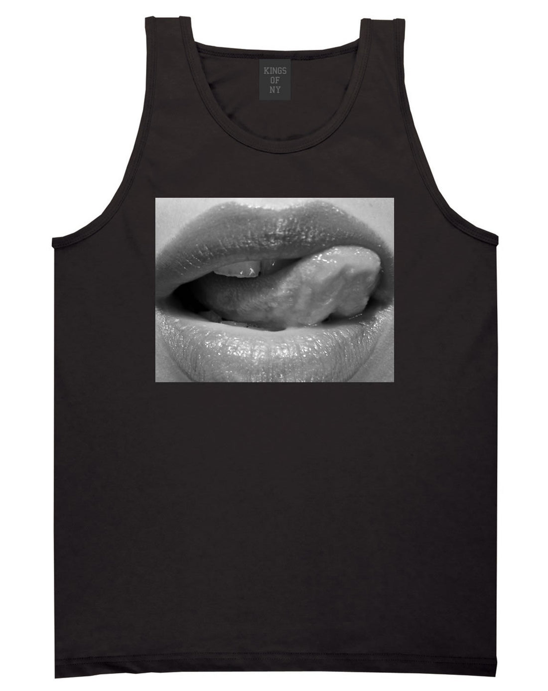 Togue Licking Lips Tank Top By Kings Of NY