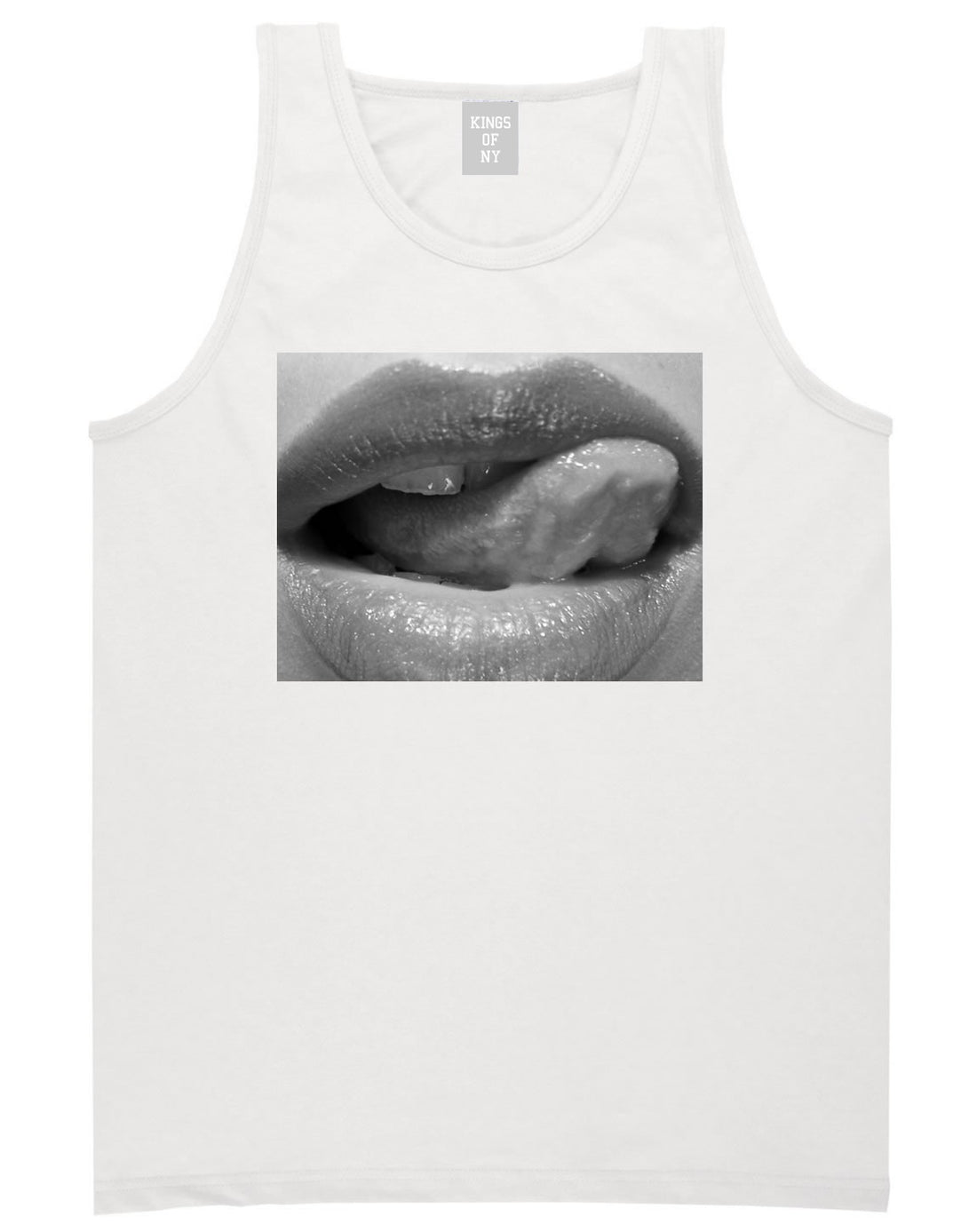 Togue Licking Lips Tank Top By Kings Of NY