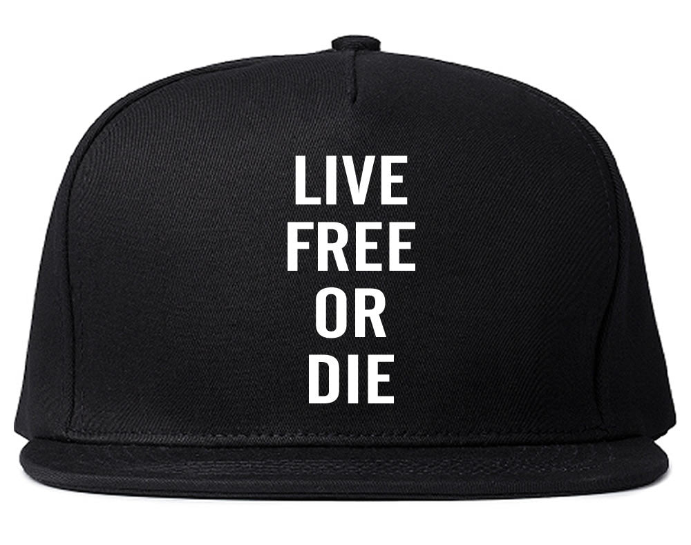 Live Free Or Die Snapback Hat in Black By Kings Of NY