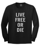 Live Free Or Die Long Sleeve T-Shirt in Black By Kings Of NY